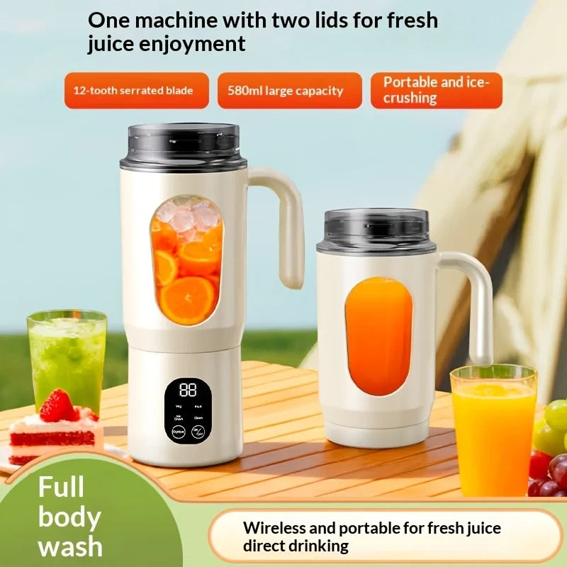Portable Smoothie Blender Bottle