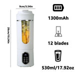 Portable Smoothie Blender Bottle