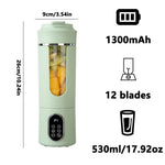 Portable Smoothie Blender Bottle